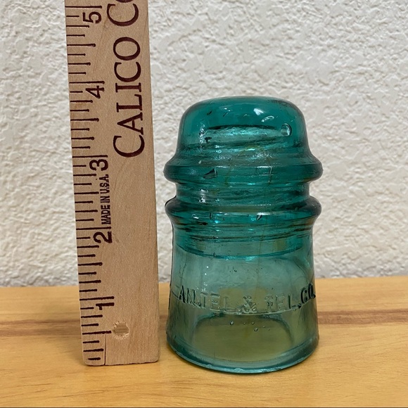 Vintage AM Tel & Tel Co Aqua Green Glass Insulator - Picture 4 of 12